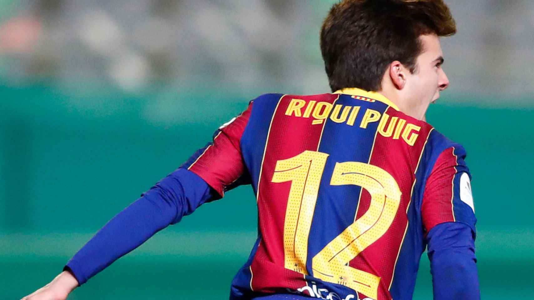 Riqui Puig, celebrando su gol en la tanda ante la Real Sociedad | EFE