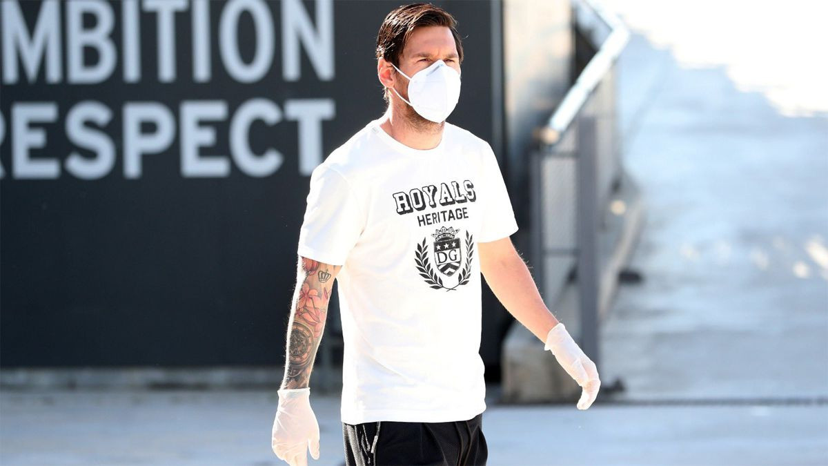 Messi, antes de realizar la prueba del coronavirus | FCB