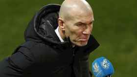 Zinedine Zidane en un partido del Real Madrid / EFE