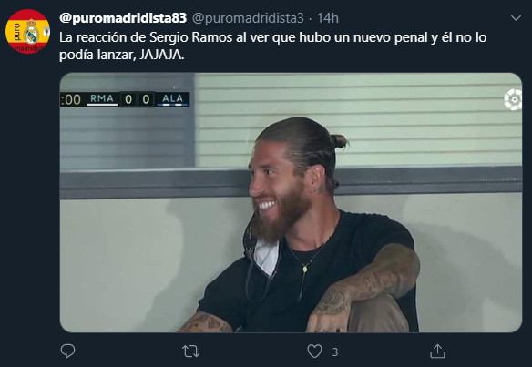 Sergio Ramos sonriendo en el penalti /REDES