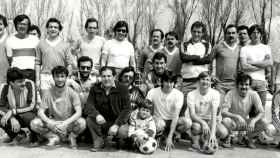 El equipo de fútbol formado por periodistas en el que jugaba Carles Puigdemont a principios de los 80 en Girona.