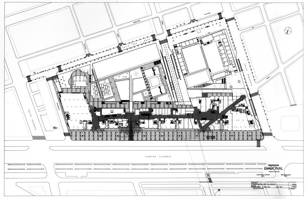 Plano del edificio 'Illa Diagonal' / SOLÀ-MORALES
