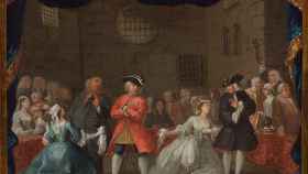 Escena de la 'Ópera del mendigo' (1728), obra de William Hogarth