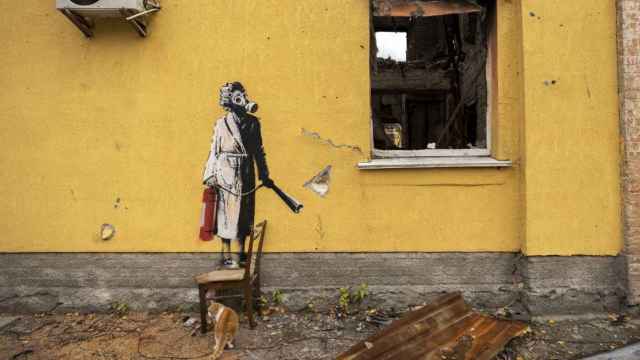 Mural de Banksy en Hostómel (Ucrania) / EUROPA PRESS - BANKSY