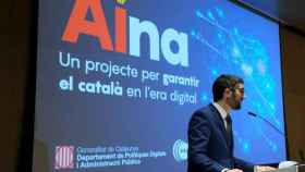 El consejero de Políticas Digitales, Jordi Puigneró, presenta el programa AINA sobre el fomento digital del catalán, financiado con fondos Covid / GENCAT