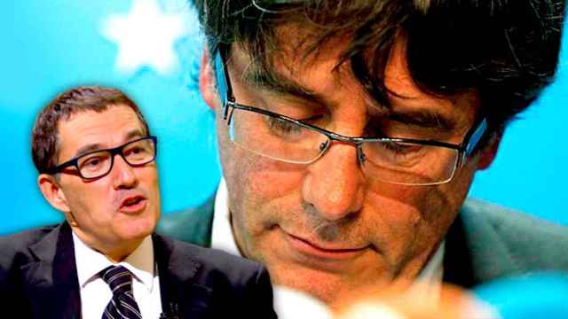 Carles Puigdemont y su abogado Jaume Alonso Cuevillas / FOTOMONTAJE DE CG