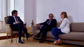 Carles Puigdemont, Quim Torra y Elsa Artadi reunidos en Berlín / CG