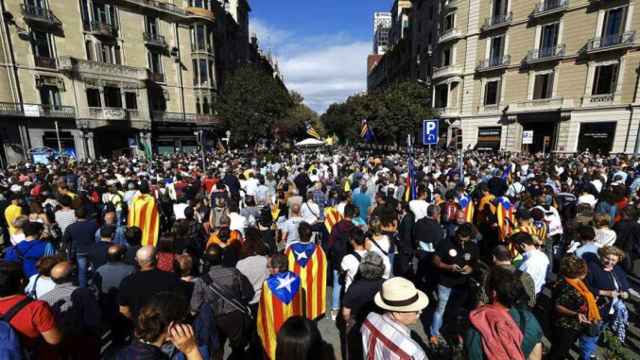 Protesta ante la sede de Economía el pasado 27 de septiembre / EFE