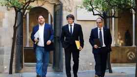 Oriol Junqueras, Carles Puigdemont y Jordi Turull / EFE