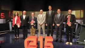 Representantes de los partidos catalanes en un debate antes de las últimas elecciones autonómicas, en 2015 / CG