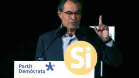 El expresidente de la Generalitat Artur Mas durante el acto político celebrado por el PDeCAT en Tarragona / EFE