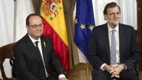 François Hollande y Mariano Rajoy, la cara y la cruz del gasto público europeo, en la cumbre bilateral del lunes en Málaga / EFE