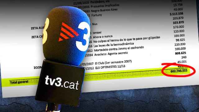 Total gastos de la televisión y la radio públicas catalanas en los últimos años en producciones externas / FOTOMONTAJE DE CG