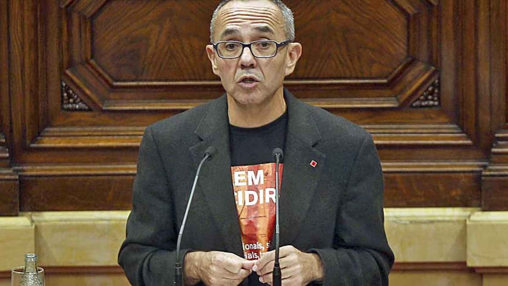 El portavoz de CSQEP en el Parlament, Joan Coscubiela