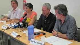 Los promotores de ARxRC Josep Ferrer, Teresa Mira, Francesc Matas i Antoni Morral / EP