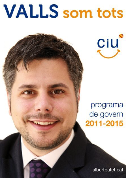 Albert Batet, en un programa electoral de CiU de 2015