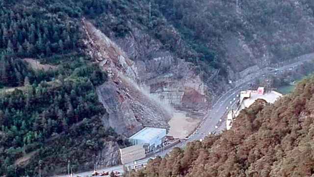 Desprendimiento en los accesos de Andorra