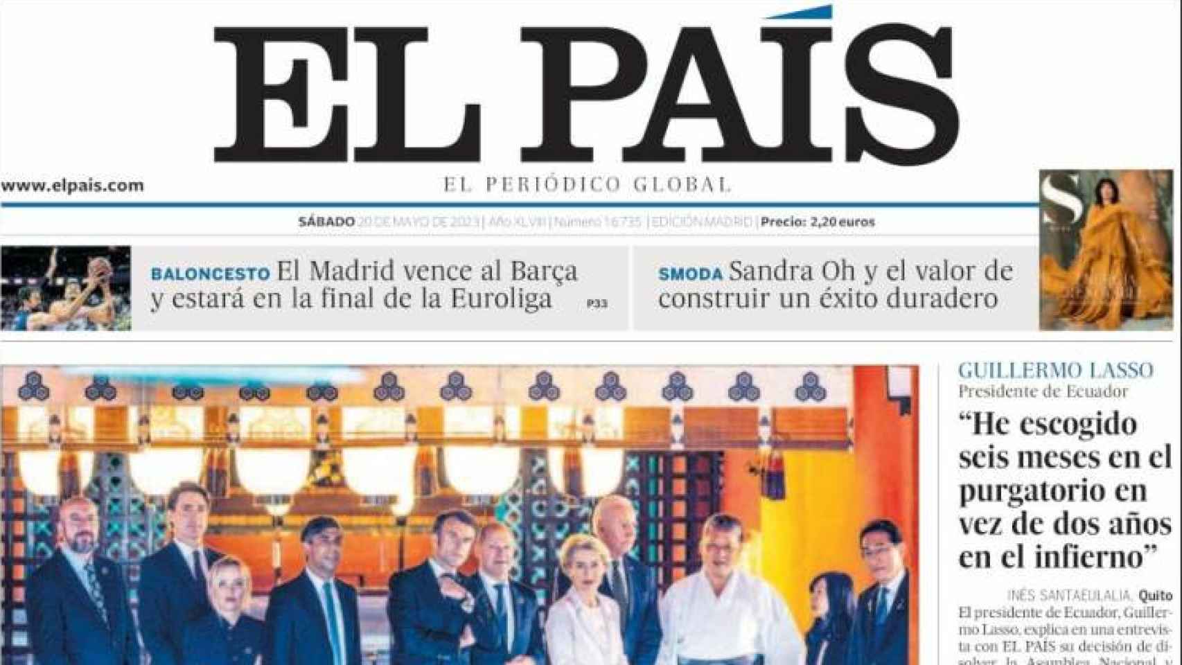 Portada de El País del 20 de mayo (21)