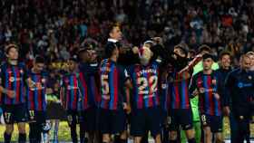 El FC Barcelona celebra el titulo de Liga 2023