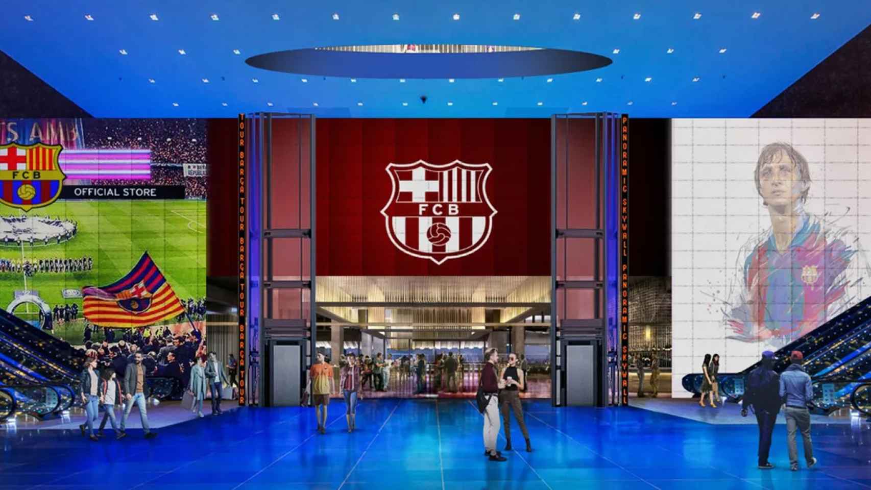 Así se verá la infraestructura interna del Camp Nou al finalizar las obras / FCB