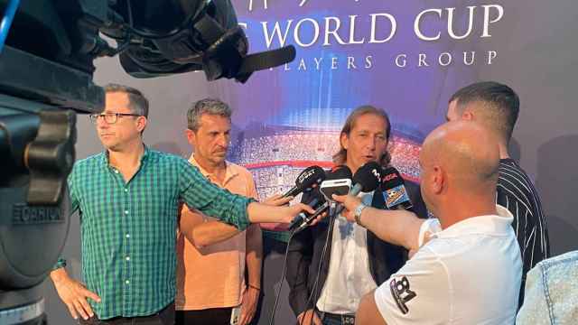 Míchel Salgado charla con los medios en la presentación de la EPG World Cup / CULEMANÍA