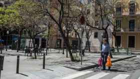 Plaza de Joaquim Pena, en el barrio de las Tres Torres de Barcelona, uno de los 14 más ricos de España