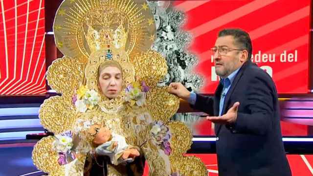 El gag de la Virgen del Rocío con el presentador Toni Soler en TV3 / CG