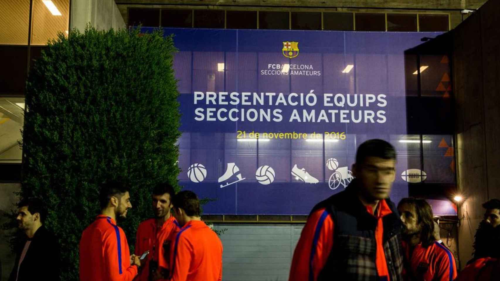 Una imagen de la presentación de las secciones amateurs del Barça / FCB