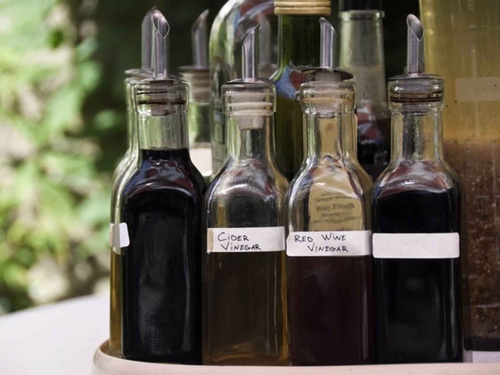 Diversos tipos de vinagre