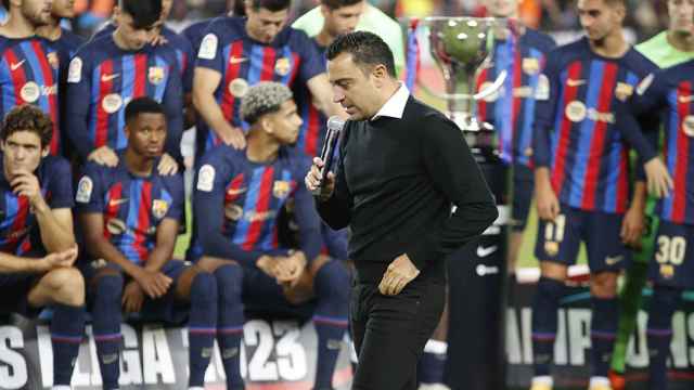 El discurso de Xavi al conquistar la Liga con el Barça / EFE