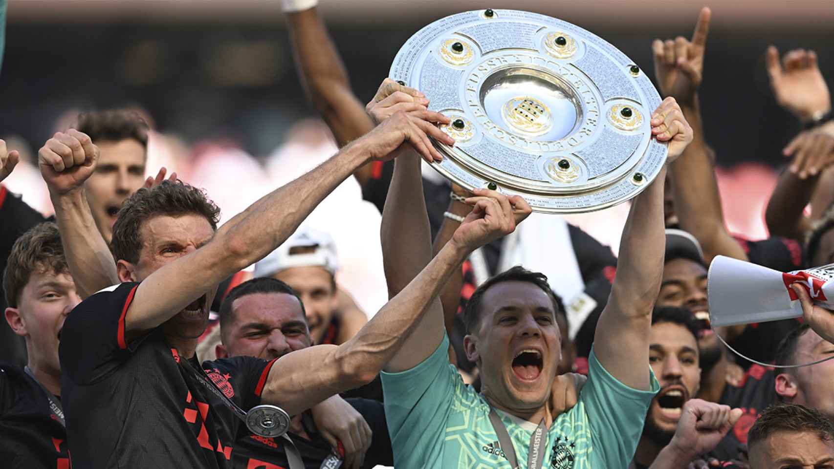 El Bayern Múnich festeja el título de la Bundesliga 2022-23 / EFE