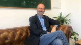 Juan Villoro, autor de 'La figura del mundo', en la sede de Penguin en Barcelona
