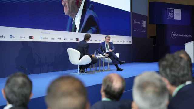 El diálogo entre el líder del PP, Alberto Núñez Feijóo, y el presidente del Círculo de Economía, Jaume Guardiola