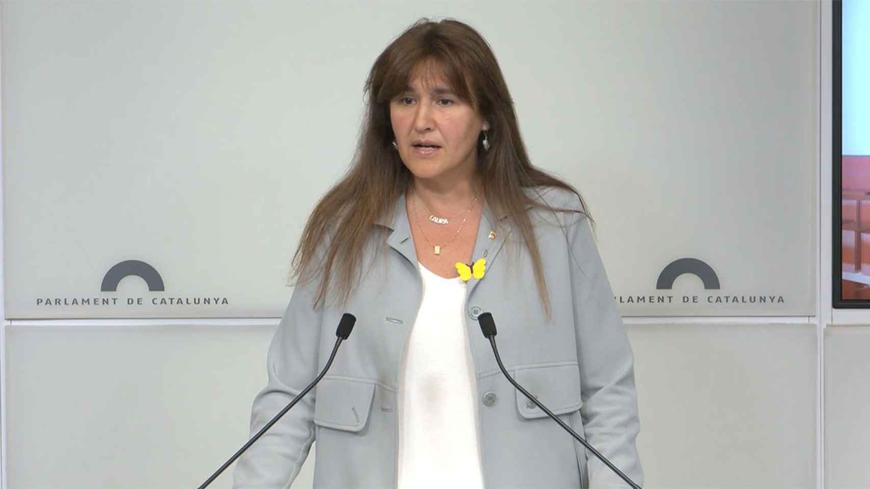 La presidenta del Parlament, Laura Borràs