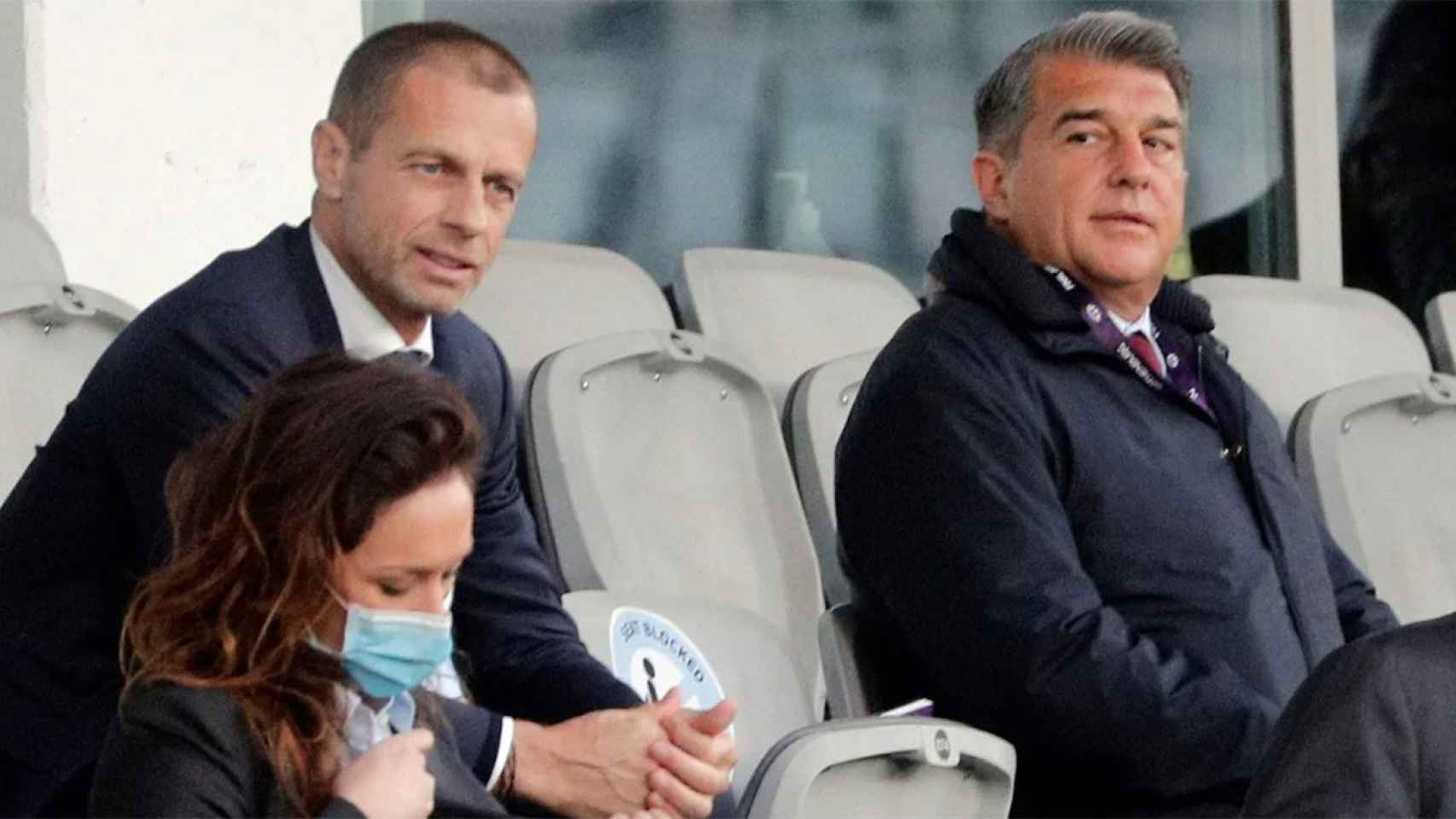 Alexander Ceferin y Joan Laporta, enfrentados por la Superliga y el 'caso Negreira'