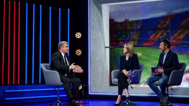 Joan Laporta, durante una entrevista para Barça TV / FCB