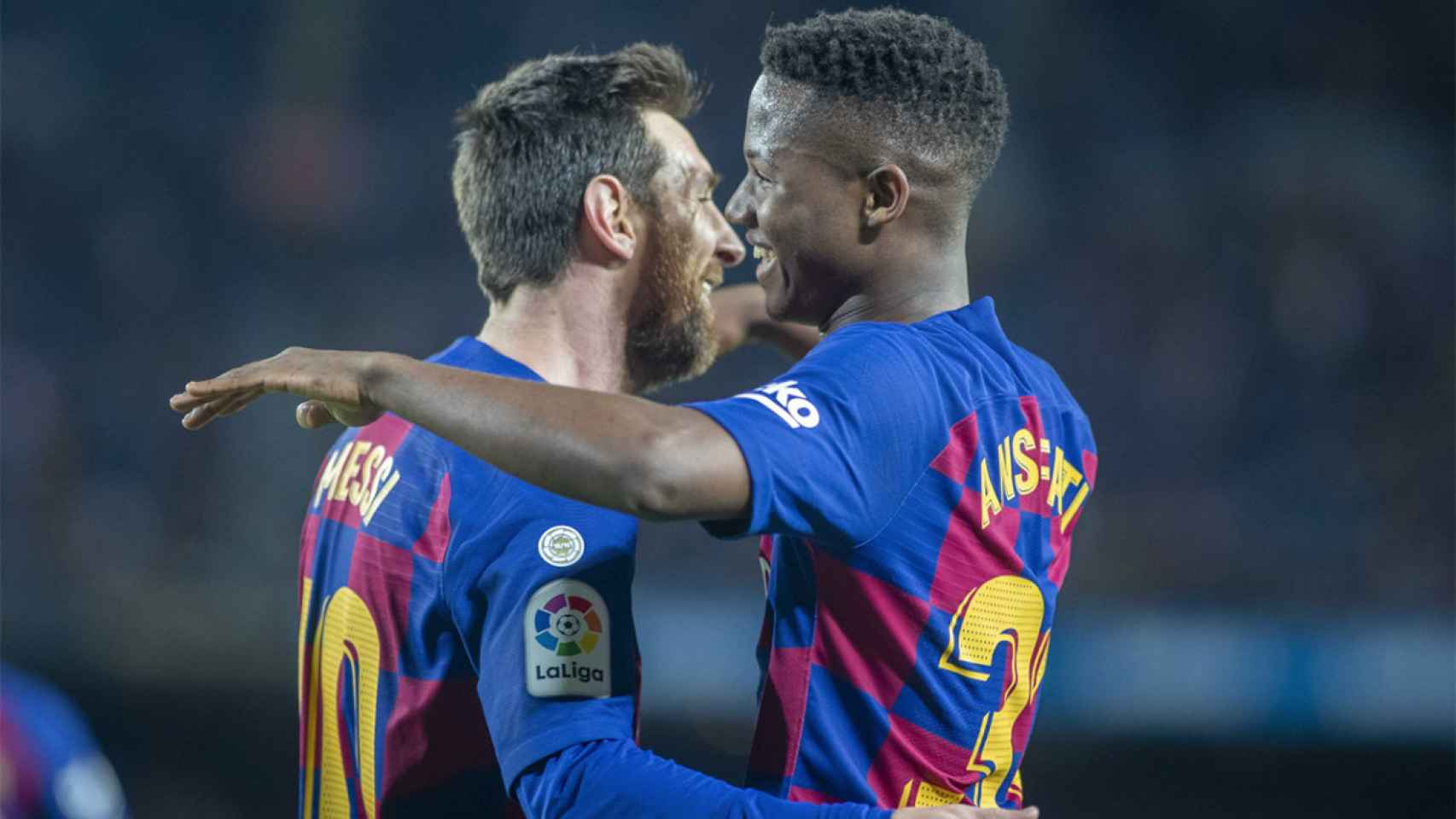 Leo Messi y Ansu Fati, celebrando un gol marcado con el FC Barcelona / REDES