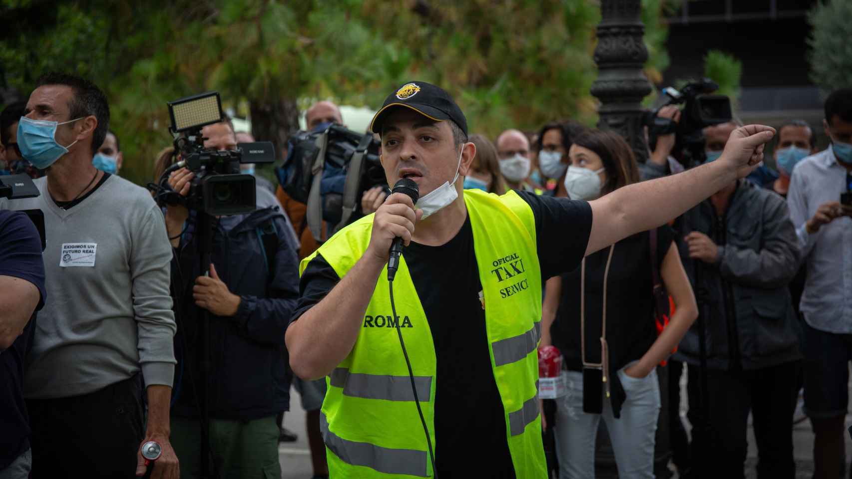 El portavoz del sindicato Élite Taxi, Tito Álvarez