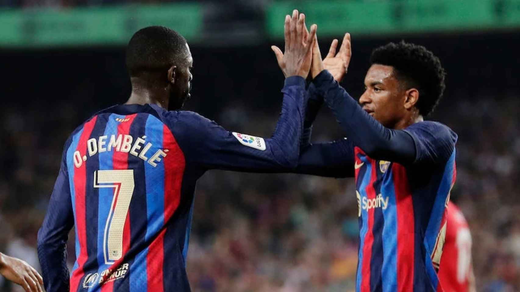 Dembelé y Balde, dos protagonistas en los esquemas de Xavi para el Barça
