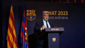 Joan Laporta hace balance de la situación económica del Barça