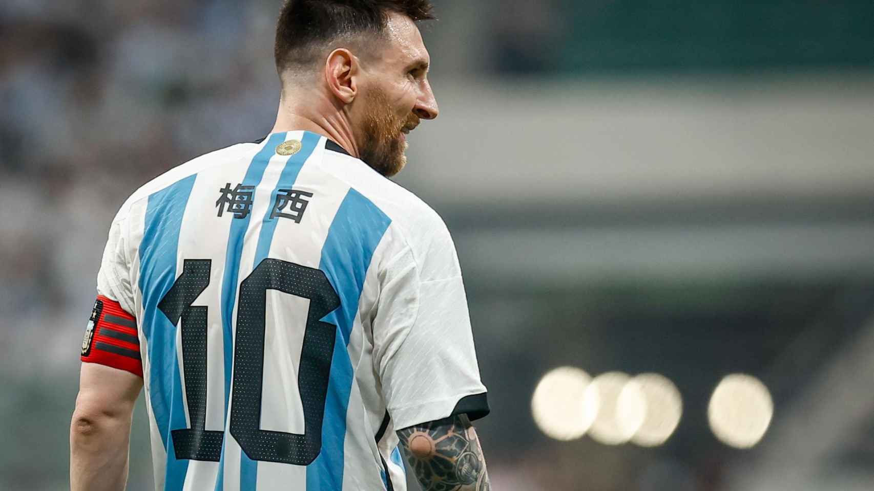 Leo Messi, en un amistoso de Argentina contra Australia / REDES
