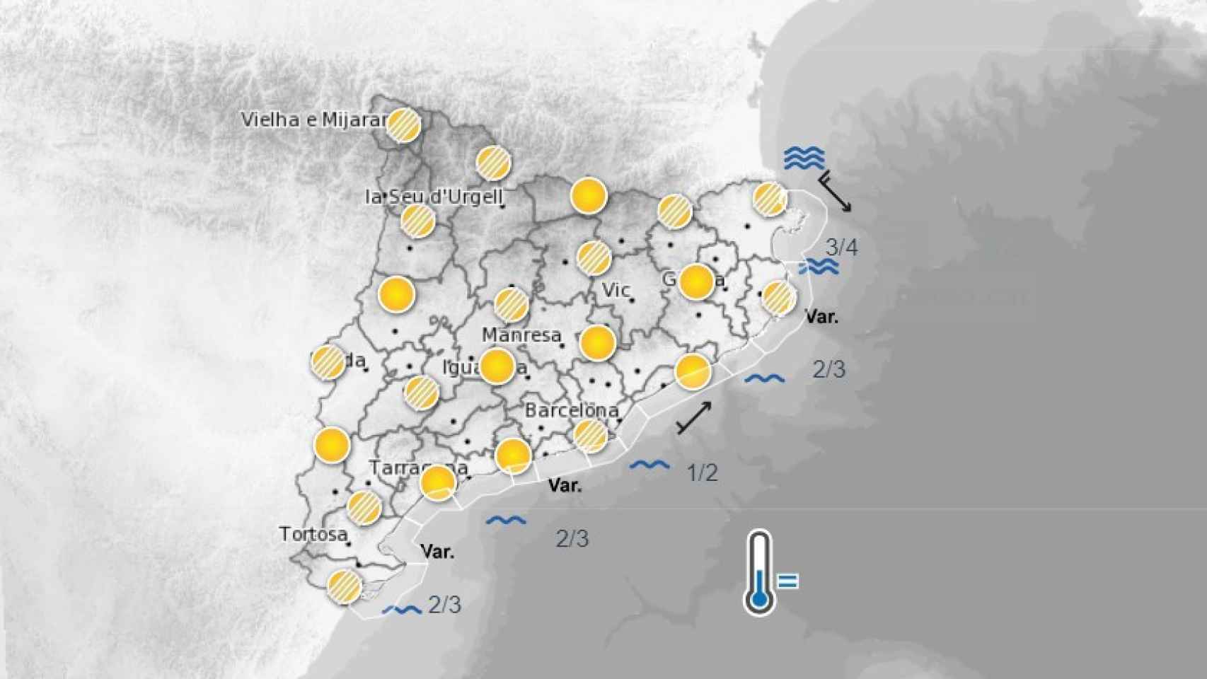 La previsión del tiempo en Cataluña este viernes 16 de junio