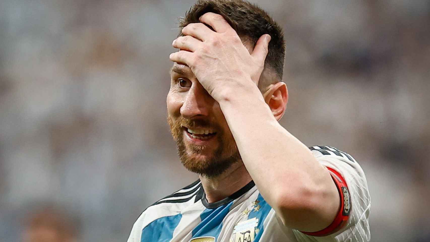 Leo Messi, durante un partido amistoso con la selección de Argentina / EFE