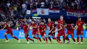 La euforia de los jugadores de España al ganar la UEFA Nations League / SEFUTBOL
