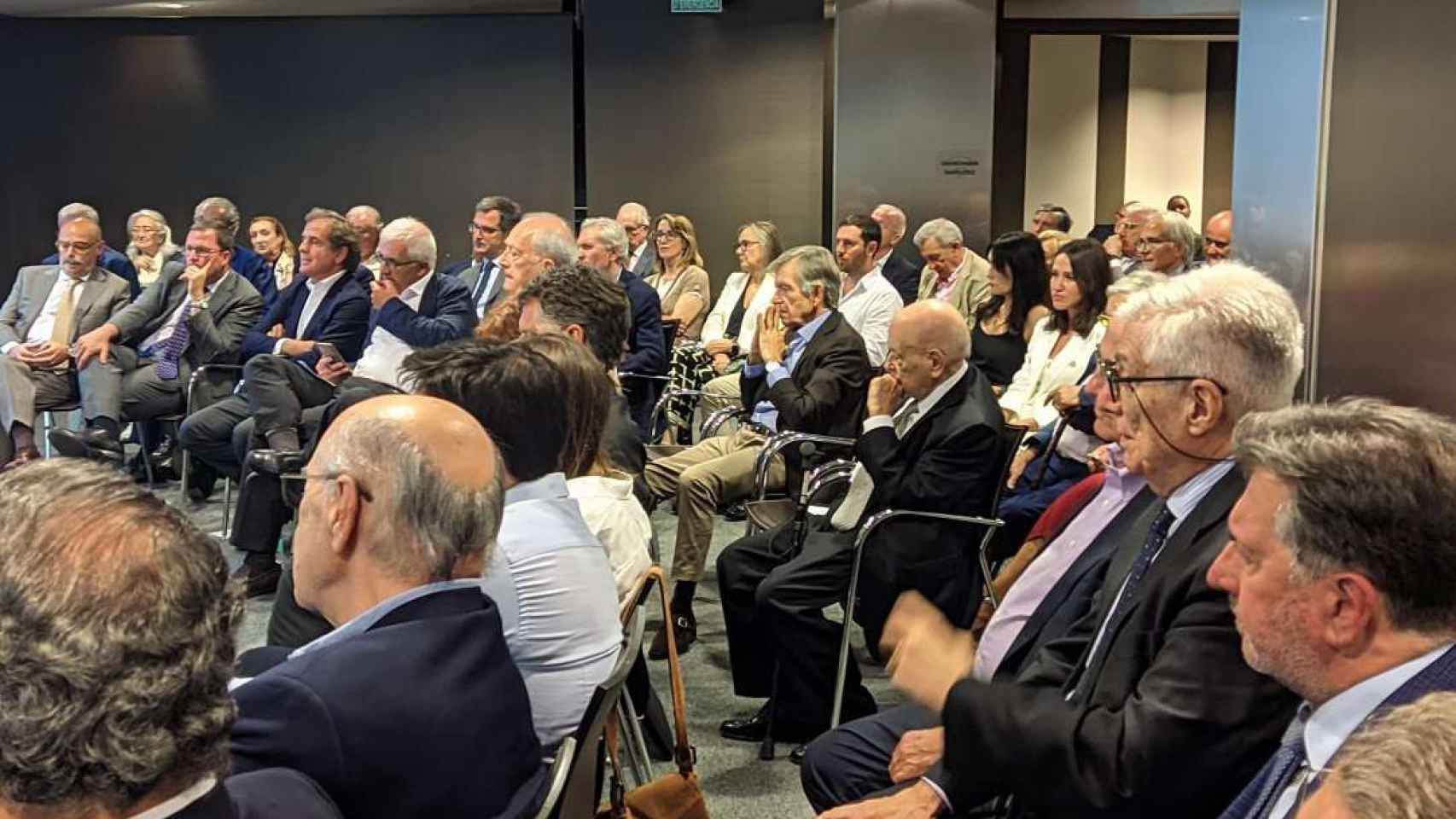 El 'expresident' Jordi Pujol, en el homenaje a Josep Piqué en el Círculo de Economía