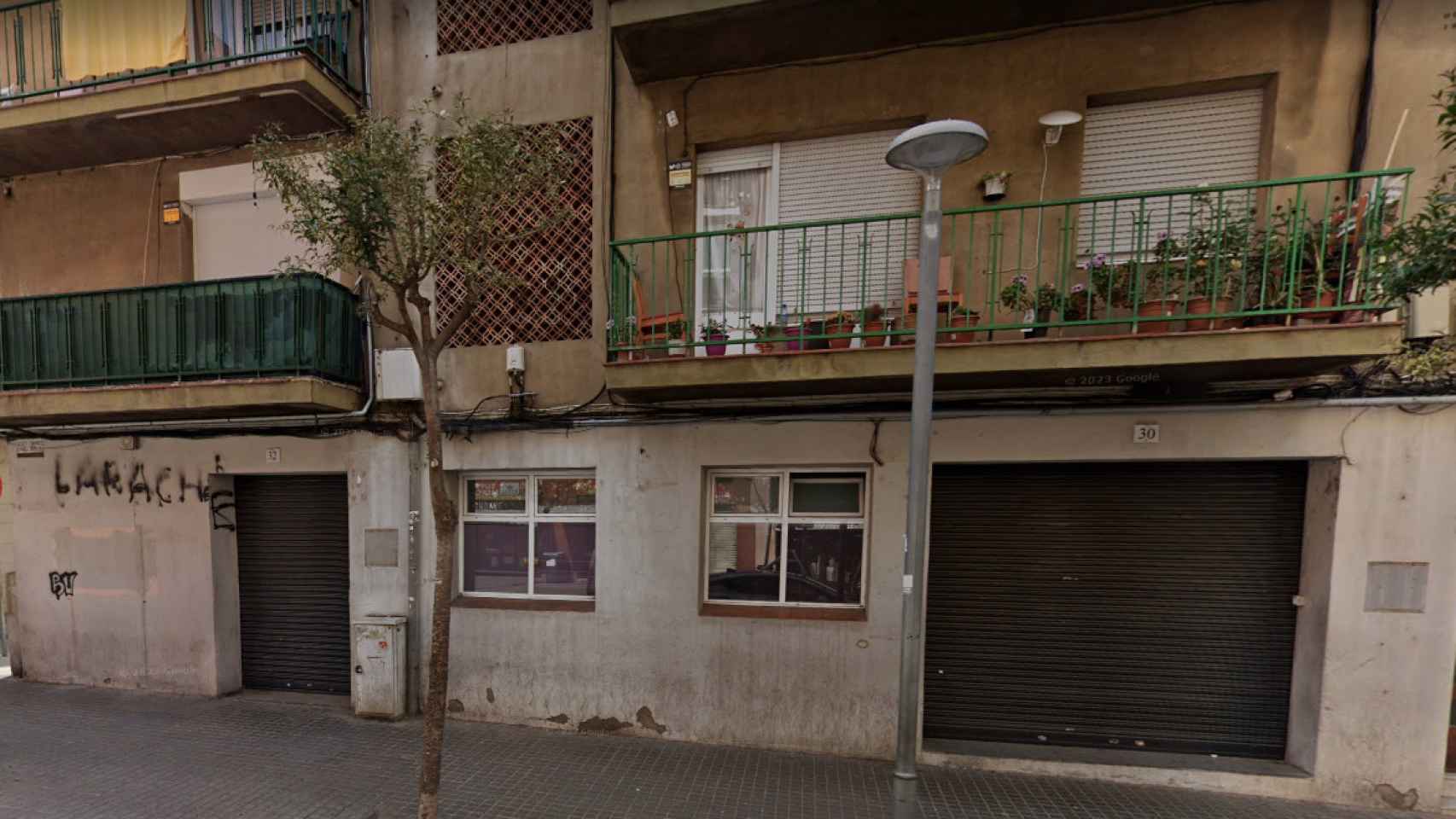 El bajo okupado, ubicado en el número 39 de la calle Pablo Picasso de Mataró