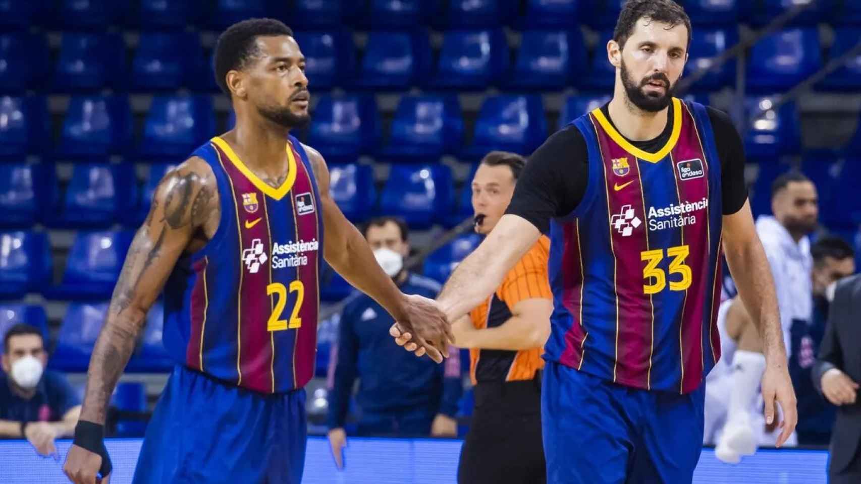 Cory Higgins y Nikola Mirotic, las dos estrellas mejor pagadas del Barça de basket