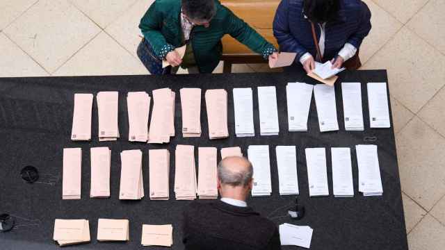Papeletas electorales, foto de archivo