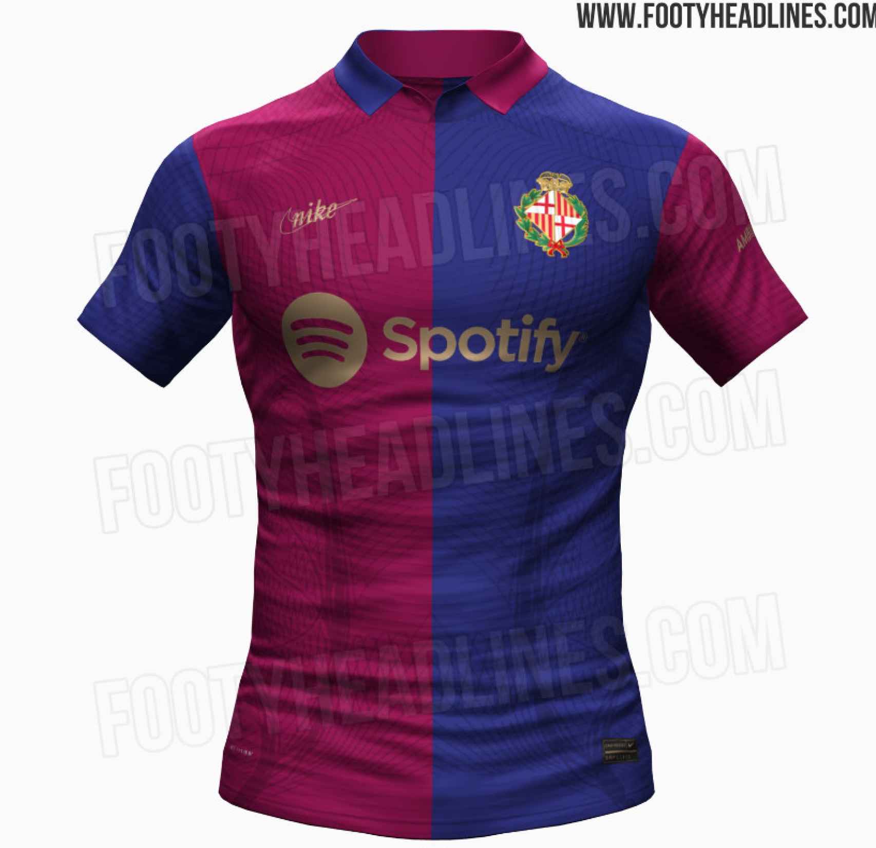 Así sería la nueva camiseta y el logo del Barça para su 125