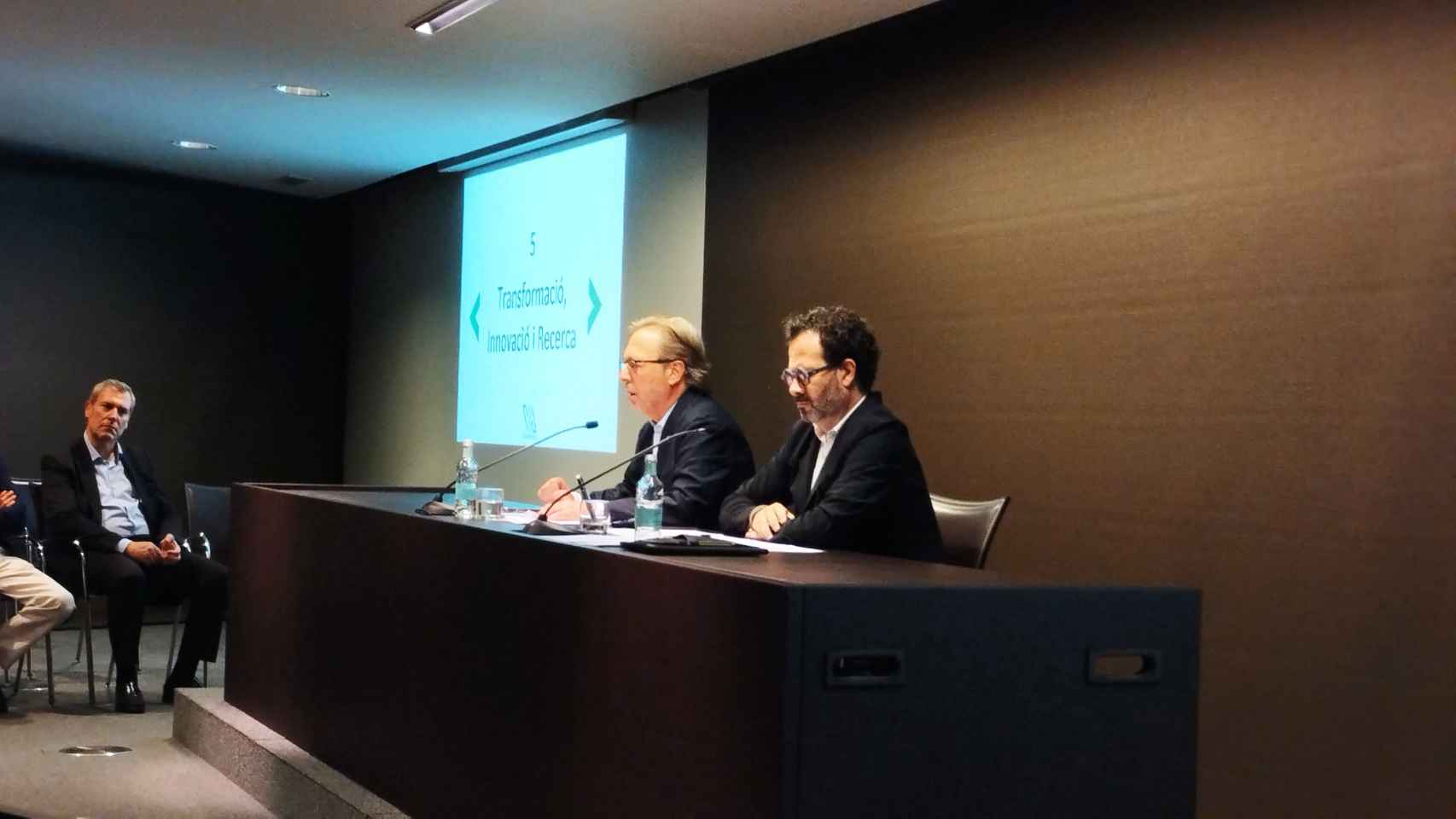 Josep Santacreu en la presentación de Va d'Empresa